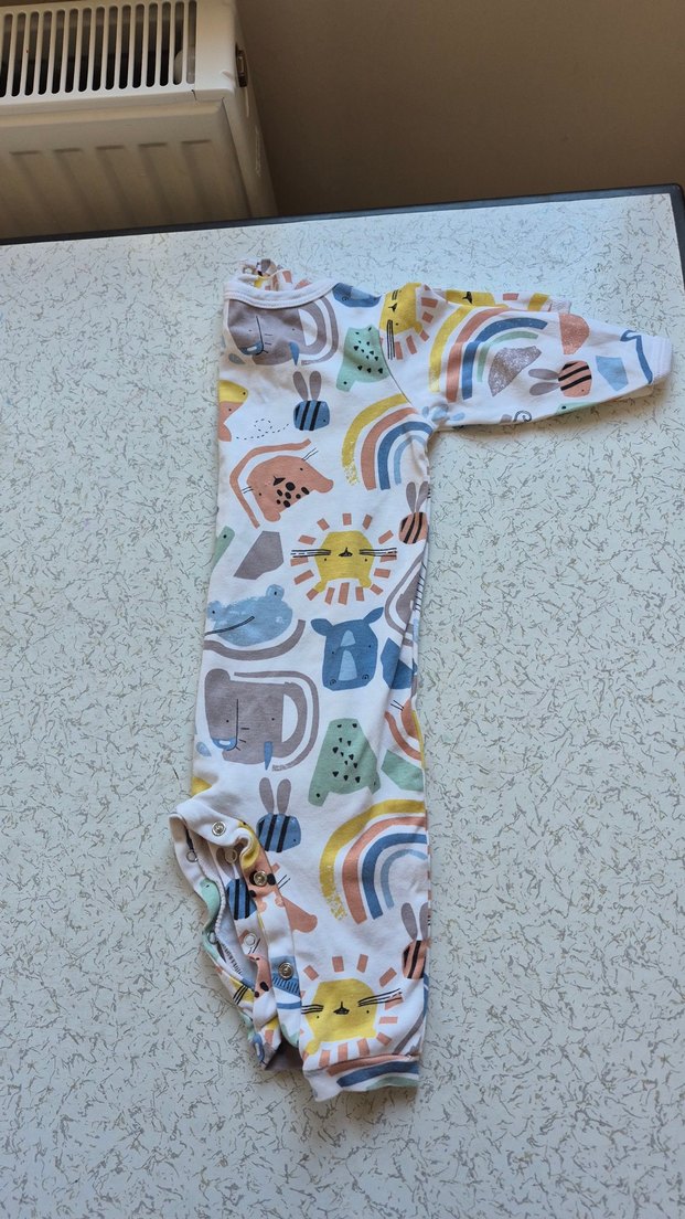 Renkli Desenli Erkek Bebek Tulum - Görsel 2