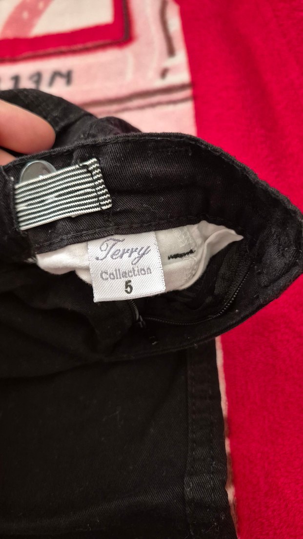 Erkek Çocuk Siyah Düğmeli Denim Pantolon - Görsel 3