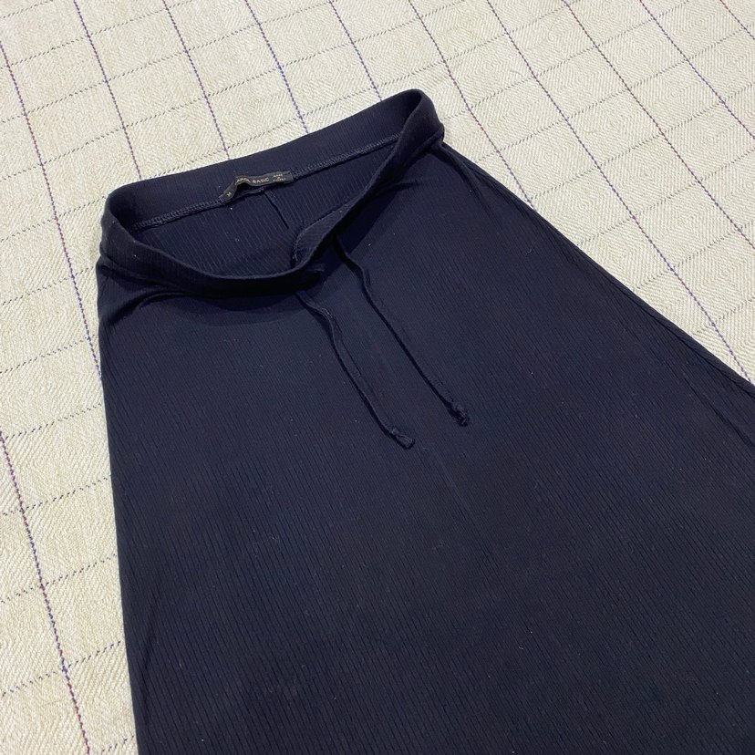 Kadın Siyah Uzun Basic Etek - Görsel 3