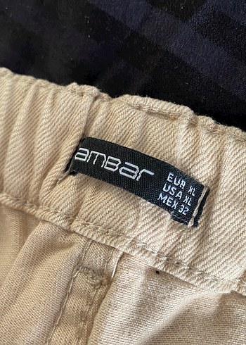 Bej Pamuk Kumaş Pantolon - Görsel 2