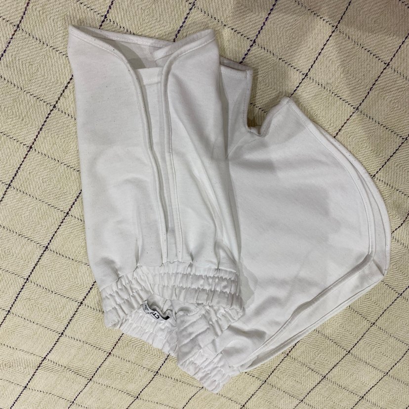 Beyaz Pamuklu Kadın Mini Şort - Görsel 2