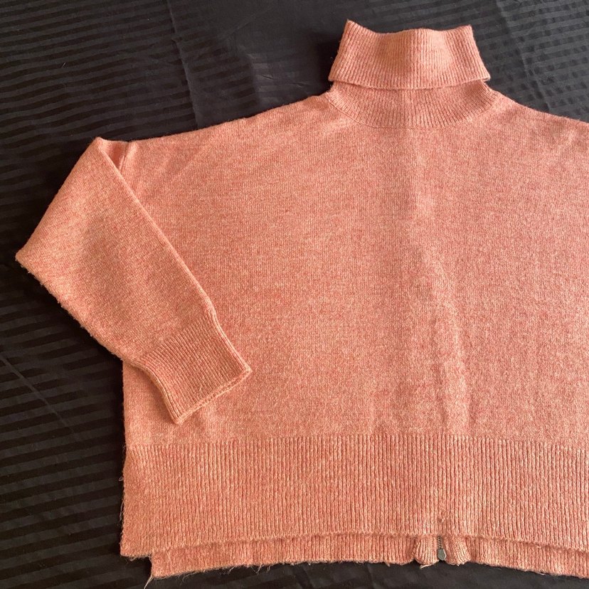 Kadın Triko Boğazlı Salaş Kazak - Görsel 2