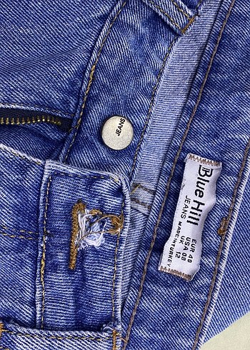 Rahat Kesim Mavi Midi mom Kadın Kot Pantolon - Görsel 2