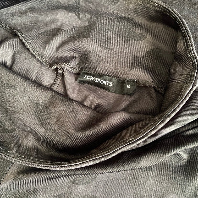 Gri Kamuflaj Desenli Kadın Tayt - Görsel 2