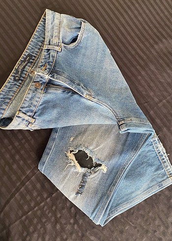 LC Waikiki Kadın Loose Fit Midi Denim Kot Pantolon