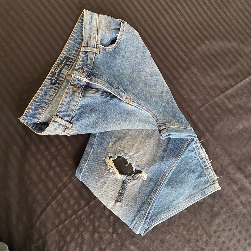 Kadın Loose Fit Midi Denim Kot Pantolon - Görsel 3