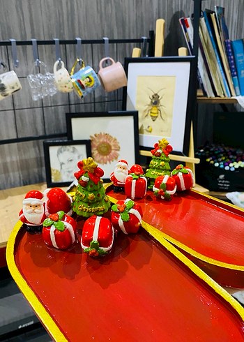 İkili el yapımı kahve sunum tepsisi - Görsel 3