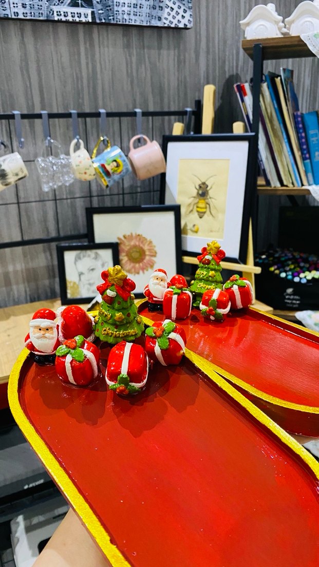 İkili el yapımı kahve sunum tepsisi - Görsel 3