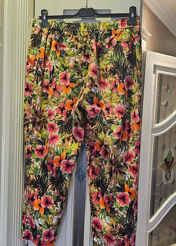 Renkli Bohem Desenli Kadın Pantolon - Görsel 2