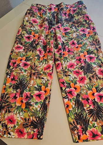 Renkli Bohem Desenli Kadın Pantolon - Görsel 3