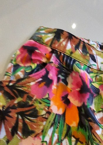 Renkli Bohem Desenli Kadın Pantolon - Görsel 4