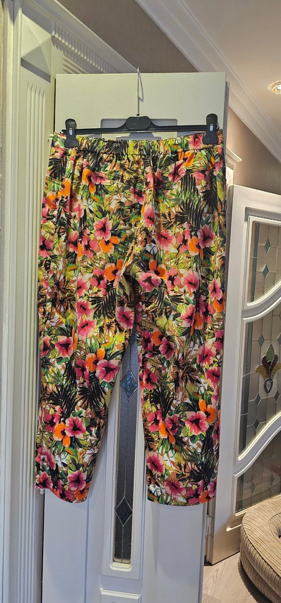 Renkli Bohem Desenli Kadın Pantolon - Görsel 2