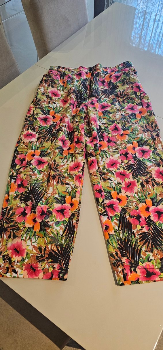 Renkli Bohem Desenli Kadın Pantolon - Görsel 3