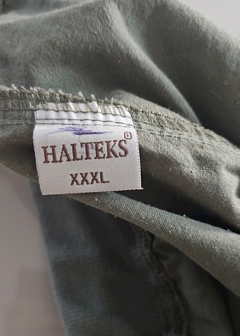 Kadın Keten Yeşil Mini Şort - Görsel 5