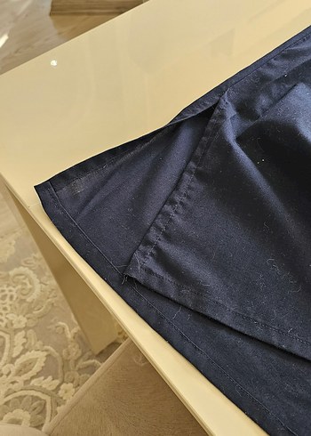 Nakışlı lacivert Uzun Elbise - Görsel 8