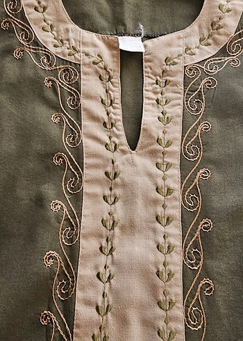 Nakışlı Bohem Kadın Uzun Elbise - Görsel 5