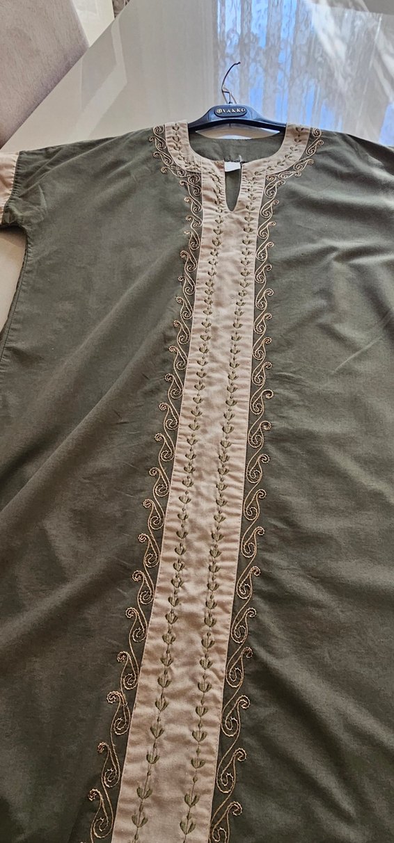 Nakışlı Bohem Kadın Uzun Elbise - Görsel 3