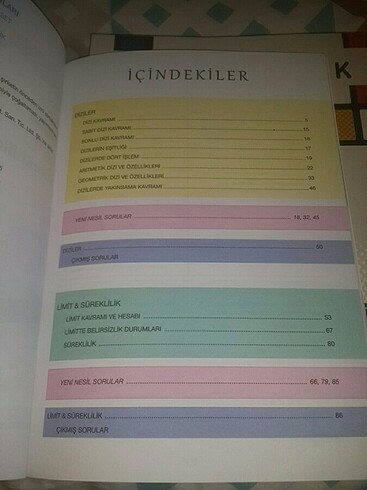  Sonuç yayınları AYT Matematik Diziler Limit Süreklilik Fasikul 