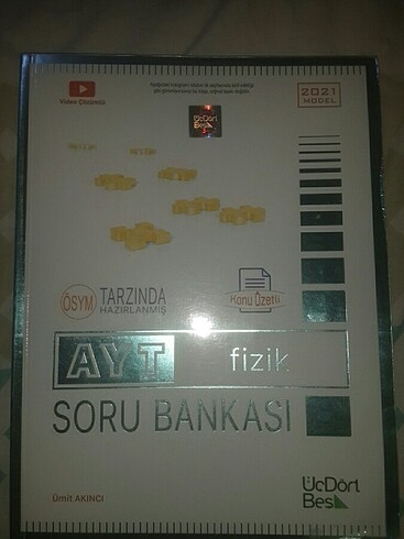 Üç Dört Beş Yayınları AYT Fizik Soru Bankası 