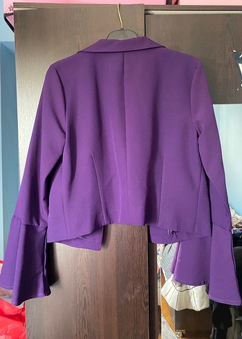 Mor Crop Ceket - Görsel 3