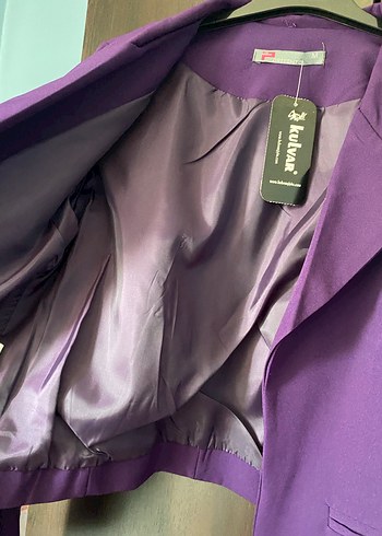 Mor Crop Ceket - Görsel 4