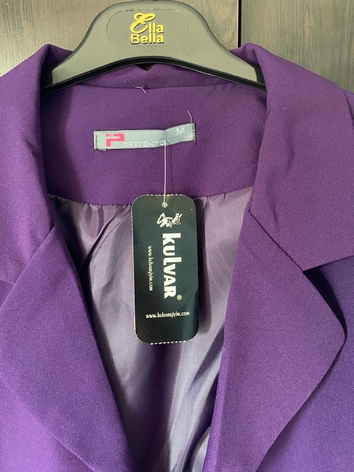 Mor Crop Ceket - Görsel 2