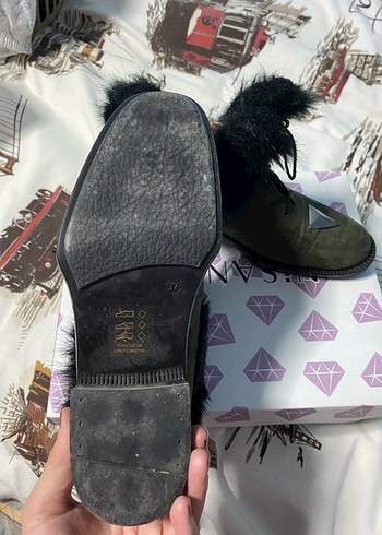 Kürk Detaylı Haki Süet Kadın Bot - Görsel 5