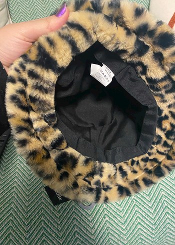 Leopar Peluş Şapka - Görsel 3