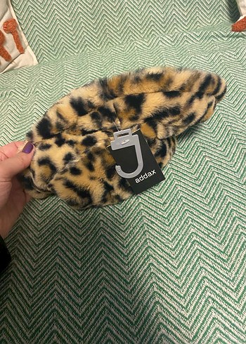 Leopar Peluş Şapka - Görsel 4