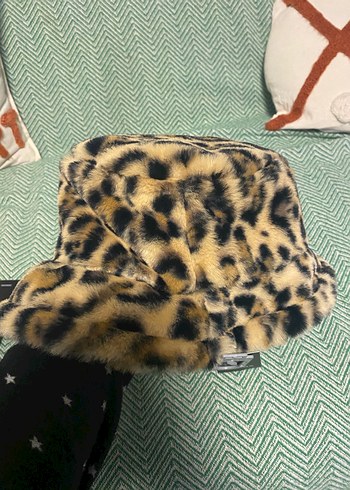 Leopar Peluş Şapka - Görsel 2
