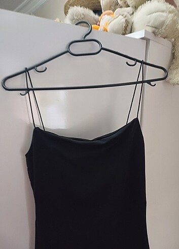 Zara Zara ip askılı siyah kısa elbise