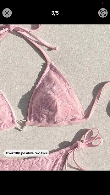 s Beden Pembe bikini takımı