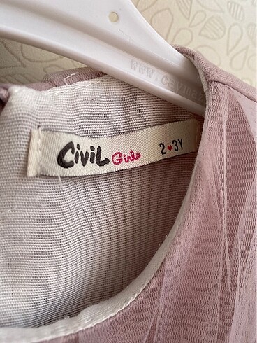 Civil Lila rengi Abiye elbise