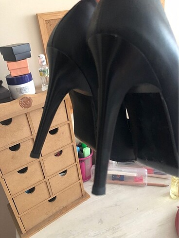 36 Beden siyah Renk siyah stiletto