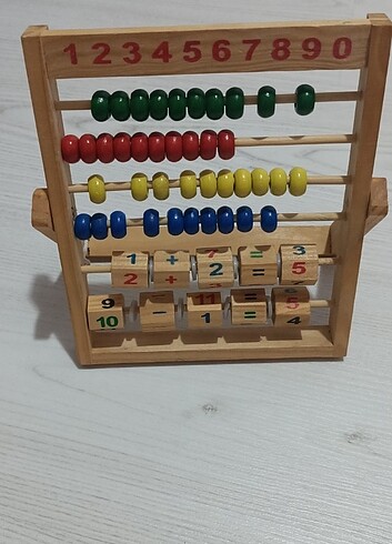  Ahşap abaküs iki adet