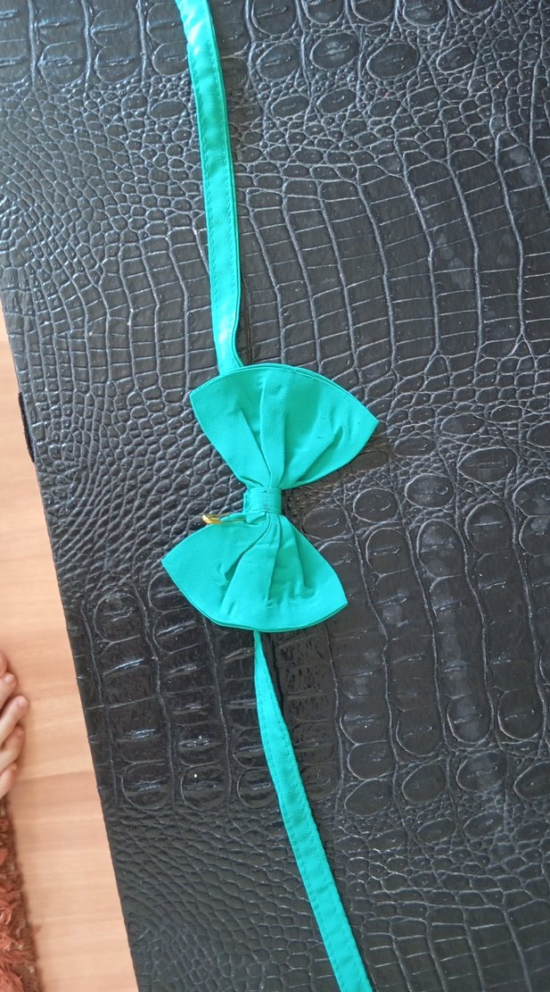 Nakışlı Turkuaz Erkek Papyon - Görsel 2