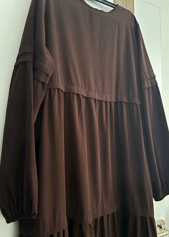 Uzun Siyah Salaş Kadın Elbise - Görsel 2