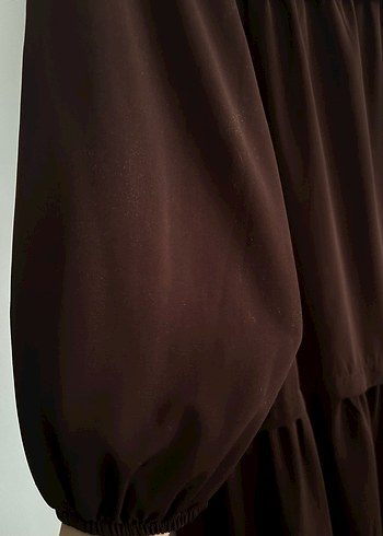 Uzun Siyah Salaş Kadın Elbise - Görsel 5