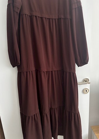 Uzun Siyah Salaş Kadın Elbise - Görsel 4