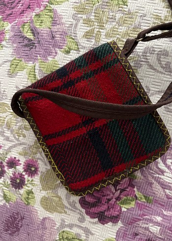 Bohem Çok Renkli Tekstil Çapraz Çanta - Görsel 6