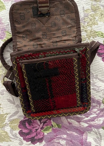 Bohem Çok Renkli Tekstil Çapraz Çanta - Görsel 5