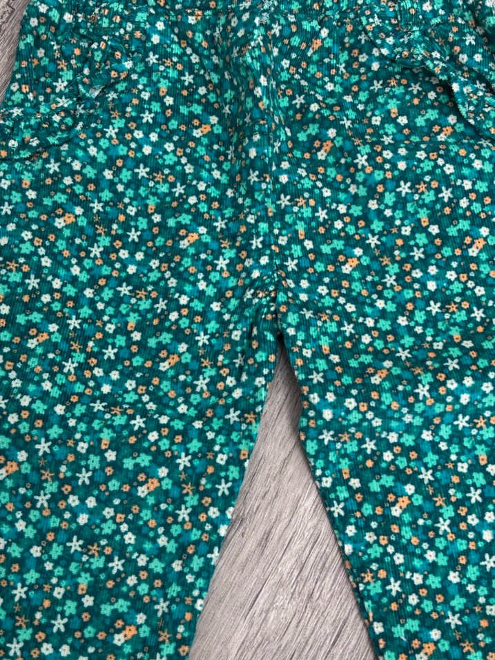 Turkuaz Renkli Düğmeli Kız Çocuk Tayt - Görsel 5