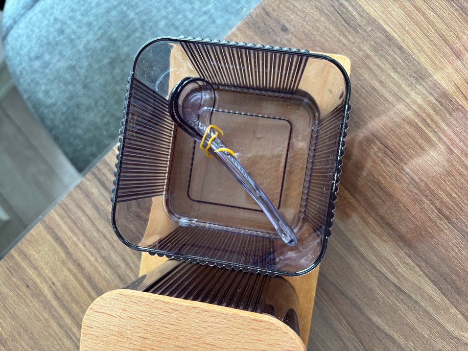 Bej Kesme Tahtalı Çatal Kaşık Kutusu - Görsel 3