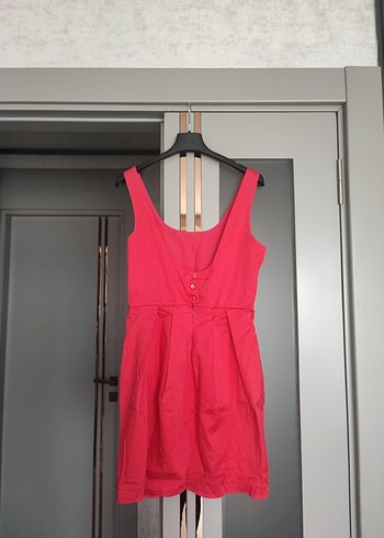 Pembe Midi Elbise - Görsel 3