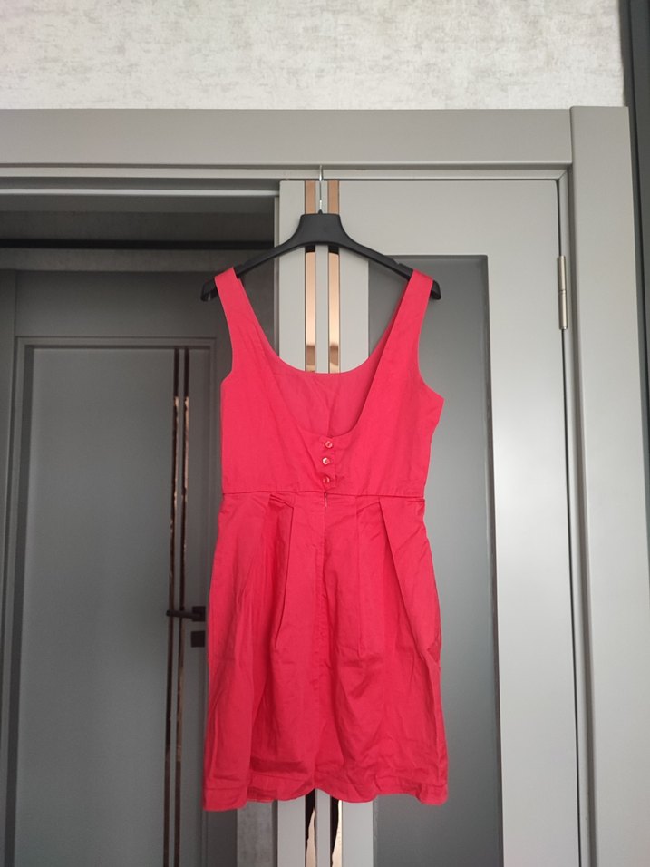 Pembe Midi Elbise - Görsel 3