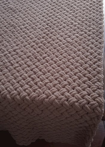 Örgü Çocuk Battaniyesi sipariş üzerine istenilen renk yapılır - Görsel 3