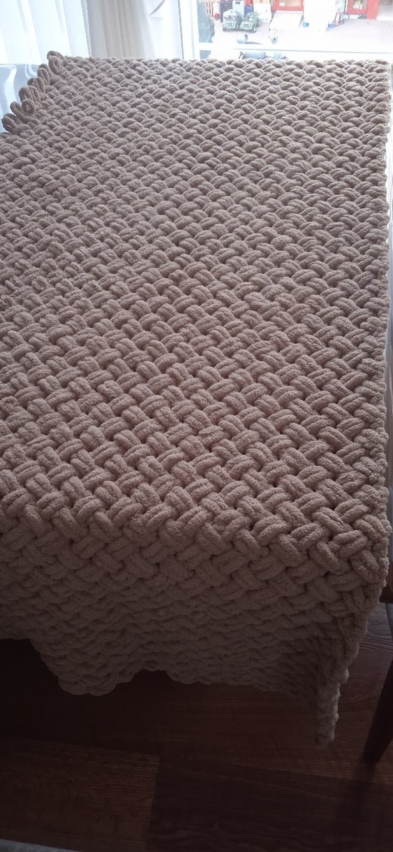 Örgü Çocuk Battaniyesi sipariş üzerine istenilen renk yapılır - Görsel 3