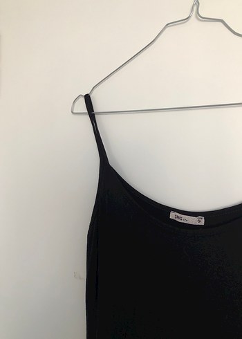 Siyah Askılı Uzun Elbise - Görsel 5