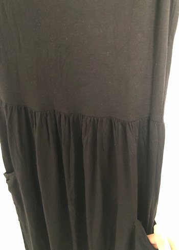 Siyah Askılı Uzun Elbise - Görsel 3