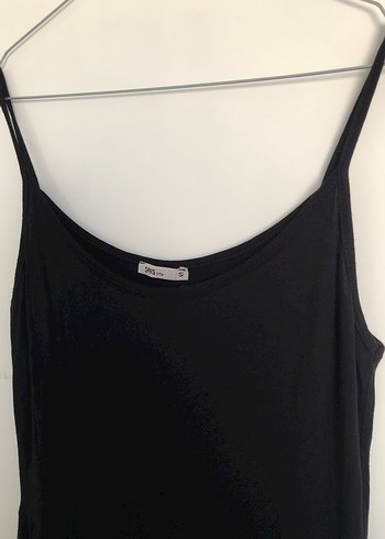 Siyah Askılı Uzun Elbise - Görsel 4